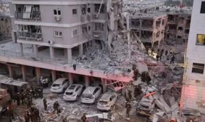 Sebanyak 14.000 bangunan di Israel rusak parah akibat serangan rudal Iran. Foto/X