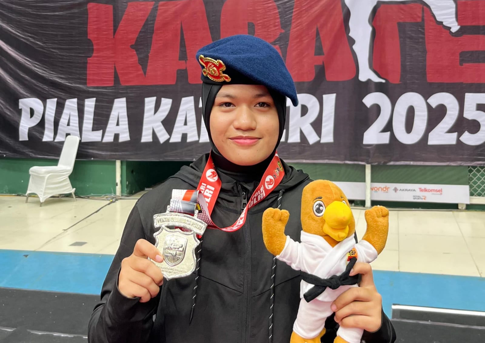 Polwan Polda Aceh Juara Karate Piala Kapolri 2025