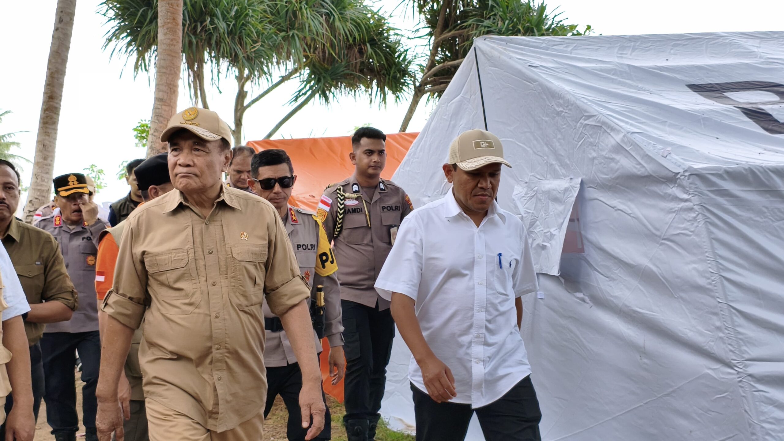 Wagub Aceh dampingi Menko Polkam RI tinjau lokasi hunian tetap di Aceh Utara. Foto dok Humas Aceh